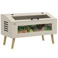 Load image into Gallery viewer, 140L Reptile Vivarium Terrarium with Tempered Glass Windows, Openable Top for Snake Lizards, Horned Frogs, Chameleons, Hamsters, Gerbils, 100 x 50 x 60cm
