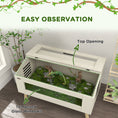 Load image into Gallery viewer, 140L Reptile Vivarium Terrarium with Tempered Glass Windows, Openable Top for Snake Lizards, Horned Frogs, Chameleons, Hamsters, Gerbils, 100 x 50 x 60cm
