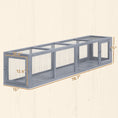 Load image into Gallery viewer, Outdoor Cat Tunnel with Extendable Design, 79" L Wooden Cat Run with Weather Protection, Connecting Inside and Outside, for Deck Patios, Balconies, Dark Gray
