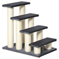 Load image into Gallery viewer, Dog Steps for Bed 4 Step Pet Stairs for Dog Cat ladder Scratch Post Grey
