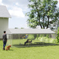 Load image into Gallery viewer, Outdoor Dog Kennel, 20' x 10' x 7', Heavy Duty Large Dog Kennel Outside w/ Waterproof Roof, Galvanized Chain Link Pet Enclosure w/ 2 Secure Locks, for Large Breed, Chicken, Duck
