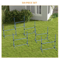 Load image into Gallery viewer, Large Size Dog Agility Training Equipment 6KG Net Wight, 6 PCS Adjustable Height Jump Bars, Obstacle Course Starter Kit for Large Medium Small Dog Puppy, Blue
