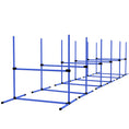 Load image into Gallery viewer, Large Size Dog Agility Training Equipment 6KG Net Wight, 6 PCS Adjustable Height Jump Bars, Obstacle Course Starter Kit for Large Medium Small Dog Puppy, Blue
