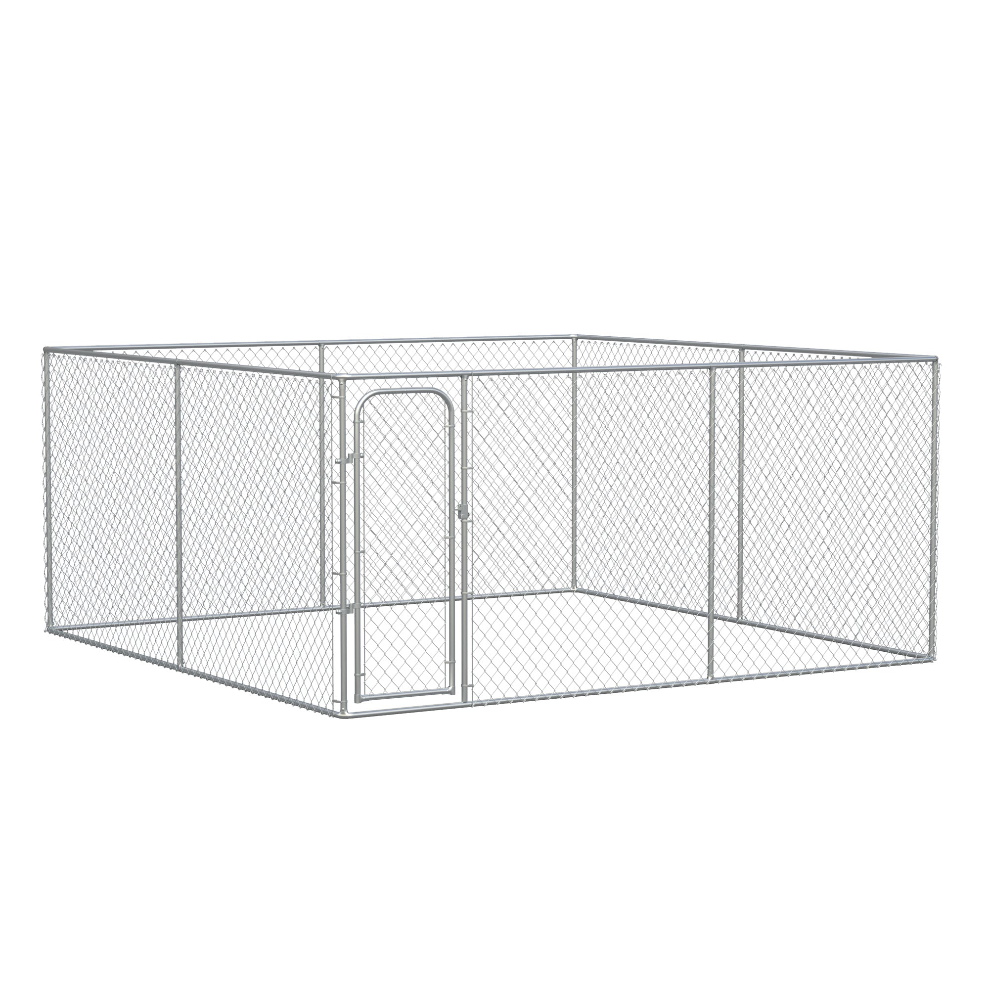 172 Sq. Ft. Dog Playpen Outdoor, Walk-in Dog Run Kennel Puppy Exercise Pen with Galvanized Steel Frame, for Small and Medium Dogs, 13' x 13' x 6'