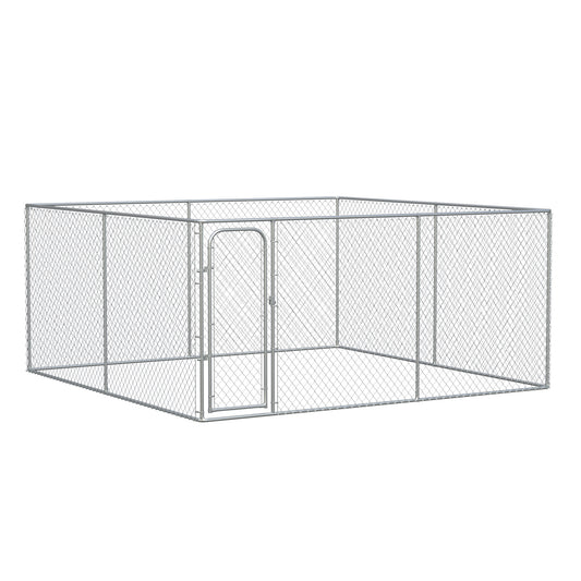 172 Sq. Ft. Dog Playpen Outdoor, Walk-in Dog Run Kennel Puppy Exercise Pen with Galvanized Steel Frame, for Small and Medium Dogs, 13' x 13' x 6'
