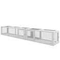 Load image into Gallery viewer, PawHut Cat Tunnel Outdoor, Wooden Cat Tube with Combinable Design, 8 Doors, 98" Cat Toys for Kitty, Puppy, Pet, House, Window, Cage, White
