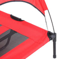Load image into Gallery viewer, Elevated Dog Bed with Canopy, Portable Raised Dog Cot for XL Sized Dogs, Indoor & Outdoor, 48" x 36" x 43", Red
