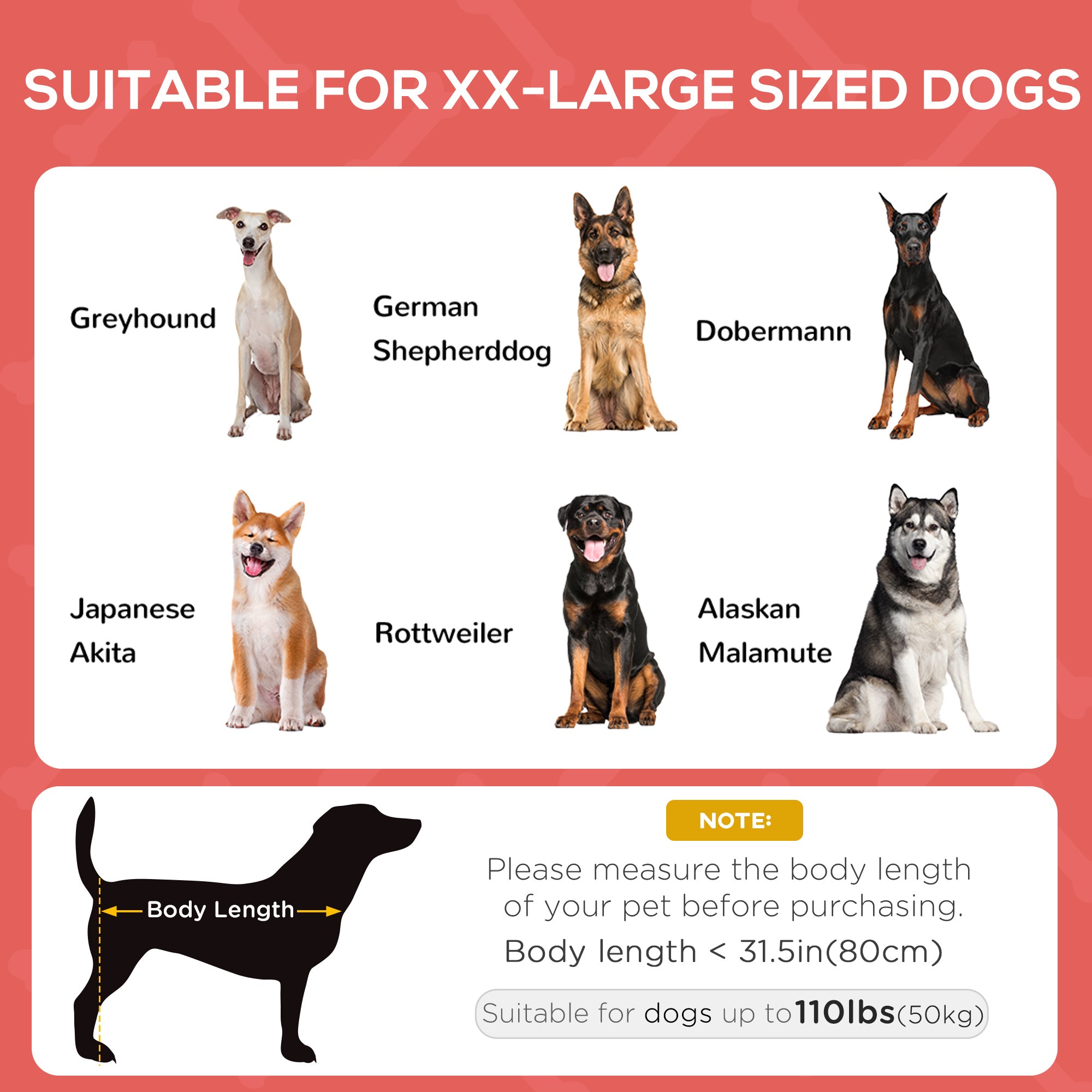 Elevated Dog Bed with Canopy, Portable Raised Dog Cot for XL Sized Dogs, Indoor & Outdoor, 48" x 36" x 43", Red