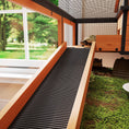 Load image into Gallery viewer, Tortoise House with 2 Rooms, Wooden Reptile Enclosure Habitat with Clear Windows, Ramps, Openable Top, Built-in Tray, with Stand Legs for Indoor Use, Yellow

