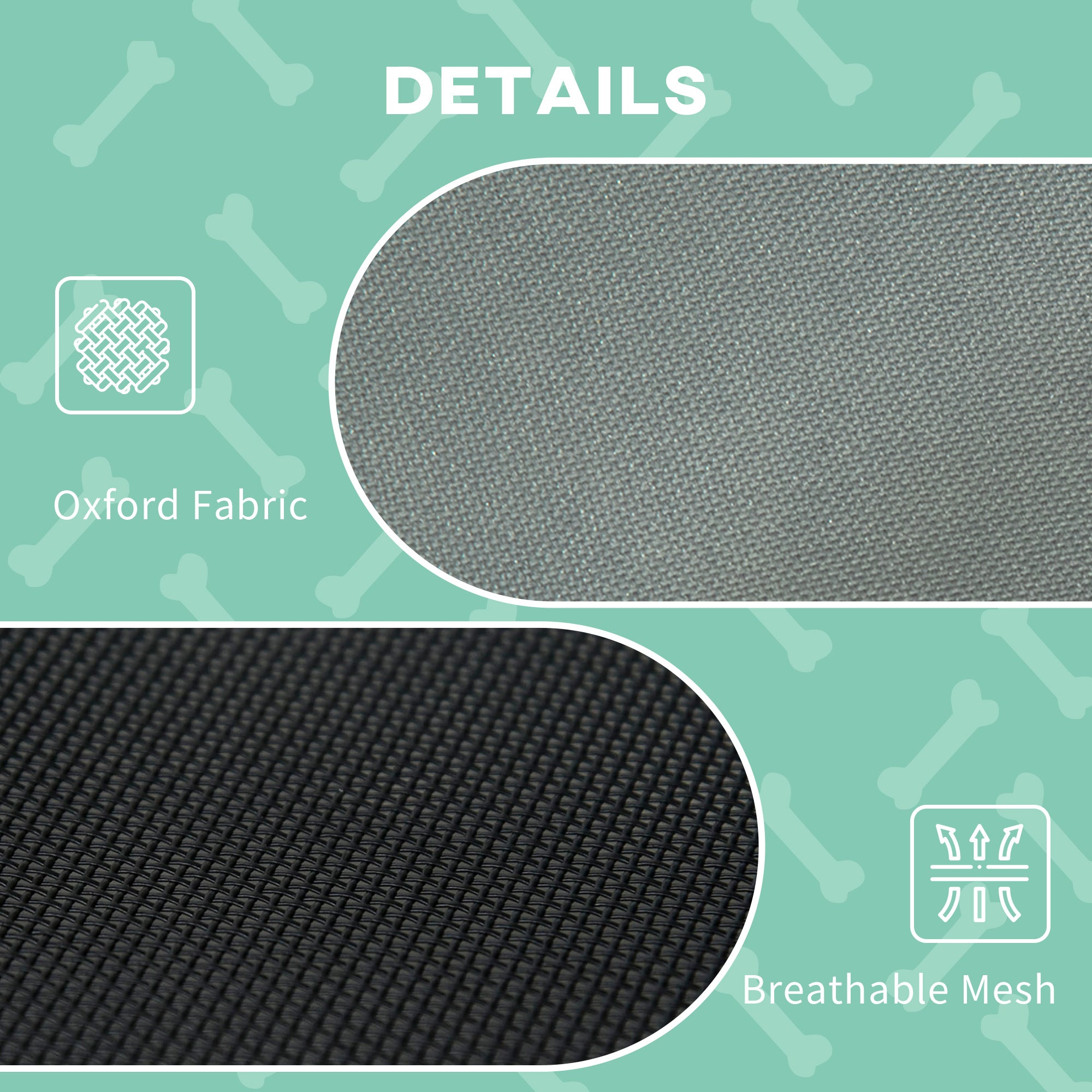 PawHut Elevated Dog Bed with Removable Canopy, Outdoor Dog Cot with UV Protection Canopy Shade, 30 inch Pet Bed for Camping, Gray