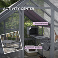Load image into Gallery viewer, Catio Outdoor Cat Enclosure Wooden Feral House with Weatherproof Canopy, Bridges, Resting Boxes, Platforms, for 3-6 Cats, Grey
