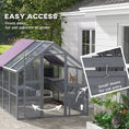 Load image into Gallery viewer, Catio Outdoor Cat Enclosure Wooden Feral House with Weatherproof Canopy, Bridges, Resting Boxes, Platforms, for 3-6 Cats, Grey
