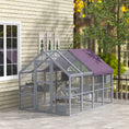 Load image into Gallery viewer, Catio Outdoor Cat Enclosure Wooden Feral House with Weatherproof Canopy, Bridges, Resting Boxes, Platforms, for 3-6 Cats, Grey
