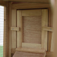 Load image into Gallery viewer, Large Rabbit Hutch Wood Bunny Cage Outdoor Guinea Pig House with Double Runs Slide Out Tray Ramps, 83"x18"x33", Natural

