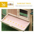 Load image into Gallery viewer, PawHut 83" L Outdoor Rabbit Hutch with Double Runs, Large Guinea Pig Cage Indoor, Wooden Bunny Hutch with Weatherproof Roof, Removable Tray, Ramps, Natural
