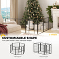 Load image into Gallery viewer, Dog Pen, 6 Panel Puppy Pen, Steel Dog Playpen, for Small Breeds, 60cm Tall, Black
