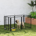 Load image into Gallery viewer, Dog Pen, 6 Panel Puppy Pen, Steel Dog Playpen, for Small Breeds, 60cm Tall, Black
