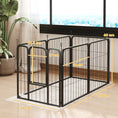 Load image into Gallery viewer, Dog Pen, 6 Panel Puppy Pen, Steel Dog Playpen, for Small Breeds, 60cm Tall, Black
