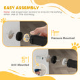 Load image into Gallery viewer, Dog Gate Stair Gate Pressure Fit Pets Barrier Auto Close for Doorway Hallway, 74-148cm Wide Adjustable, Black
