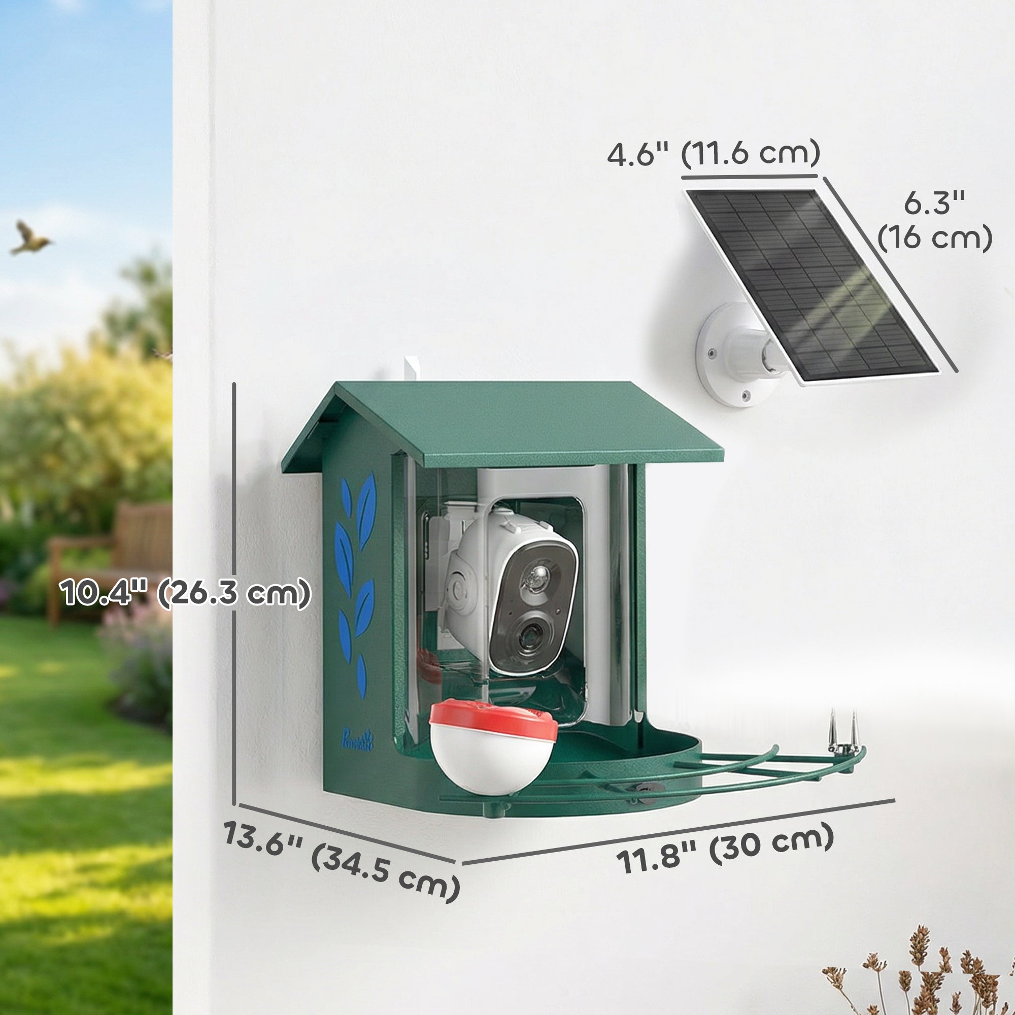 Smart Bird Feeder with Camera, AI Identify 16000+ Birds, 2K HD Live Video, Auto Video Capture, Motion Detection, Instant Arrival Alerts, 3W Solar Powered, Bird Lover Gifts
