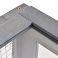 Load image into Gallery viewer, Wood Tortoise House Indoor Outdoor Turtle Habitat Reptile Cage for Lizards, Geckos, 35.8" x 23.8" x 12.6", Grey
