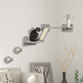 Load image into Gallery viewer, Cat Wall Furniture, 3 Piece Cat Shelves with Scratching Posts, Scratching Pads, Perches, Cat Wands, Toy Balls, Corner Design Cat Wall Shelves for Indoor Cats, Kittens, Light Grey
