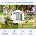 Load image into Gallery viewer, 6' x 4' x 6' Large Outdoor Dog Kennel Run Steel Fence with UV-Resistant Oxford Cloth Roof & Secure Lock
