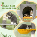 Load image into Gallery viewer, Floor to Ceiling Cat Tree, Cat Tower with 90.5"-108" Adjustable Height, 5 Tier Activity Centre with Scratching Posts, Hammock, Condo, Toy Ball for Indoor Cats, Light Grey
