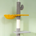 Load image into Gallery viewer, Floor to Ceiling Cat Tree, Cat Tower with 90.5"-108" Adjustable Height, 5 Tier Activity Centre with Scratching Posts, Hammock, Condo, Toy Ball for Indoor Cats, Light Grey
