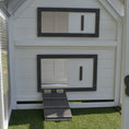 Load image into Gallery viewer, Chicken Coop with Run Wooden Hen House Pet Poultry Coops Cages Small Animal Outdoor Pen with Nesting Box 166 x 124 x 112cm

