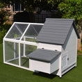 Load image into Gallery viewer, Chicken Coop with Run Wooden Hen House Pet Poultry Coops Cages Small Animal Outdoor Pen with Nesting Box 166 x 124 x 112cm
