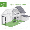 Load image into Gallery viewer, Chicken Coop with Run Wooden Hen House Pet Poultry Coops Cages Small Animal Outdoor Pen with Nesting Box 166 x 124 x 112cm
