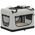 Charger l'image dans la visionneuse de la galerie, Pet Carrier Bag, Soft-Sided Dog Carrier for Small to Large Dogs, Portable Pet Travel Bag with Security Buckle Strap, Mesh Windows, Washable Cushion and Bowl, Light Grey
