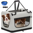 Load image into Gallery viewer, Pet Carrier Bag, Soft-Sided Dog Carrier with Security Buckle Strap, Washable Cushion and Folded Bowl, Lightweight Pet Travel Bag for Small to Large Dogs, Light Grey
