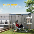 Load image into Gallery viewer, Catio Outdoor Cat Enclosure Large, 79" L Galvanized Steel Outdoor Cat House with 420D Waterproof Canopy, Multiple Platforms, Resting Condo, Lockable Door, for 1-3 Large Cats
