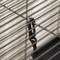 Load image into Gallery viewer, Small Animal Cage with Wheels Pet Home for Chinchillas Ferrets Kittens, with Hammock, 4 Platforms, Removable Tray, Silver
