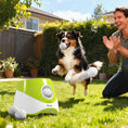 Load image into Gallery viewer, Automatic Dog Ball Launcher, Dog Ball Thrower with 5 2.3" ETPU Balls, 3 Distance Settings (20/33/46 ft) for Small Medium Pets, Interactive Fetch Machine for Indoor & Outdoor Play, Green
