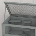 Load image into Gallery viewer, Wooden Hamster Cage with Storage Shelf, Small Animal Exercise Play House with Openable Top, for Hamsters, Gerbils, 60 x 40 x 80 cm - Grey
