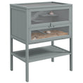 Load image into Gallery viewer, Wooden Hamster Cage with Storage Shelf, Small Animal Exercise Play House with Openable Top, for Hamsters, Gerbils, 60 x 40 x 80 cm - Grey
