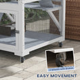Load image into Gallery viewer, 66"H Catio on Brake Wheel, Indoor Outdoor Cat Enclosure Cage with Weatherproof Roof Hammock Multiple Platforms Resting Condo Ramps Lockable Doors, for 1-3 Cats, Grey
