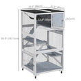 Load image into Gallery viewer, 66"H Catio on Brake Wheel, Indoor Outdoor Cat Enclosure Cage with Weatherproof Roof Hammock Multiple Platforms Resting Condo Ramps Lockable Doors, for 1-3 Cats, Grey
