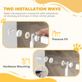 Load image into Gallery viewer, PawHut 67" Extra Tall Pet Gate for Cats, 30"-41" Cat Gate with Small Cat Door, 1.4" Narrow Gap, 2.8" and 5.5" Extension, Pressure Mounted No Drilling Dog Gate for Doorway, Hallway, Stairway, White
