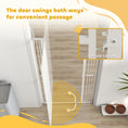 Load image into Gallery viewer, PawHut 67" Extra Tall Pet Gate for Cats, 30"-41" Cat Gate with Small Cat Door, 1.4" Narrow Gap, 2.8" and 5.5" Extension, Pressure Mounted No Drilling Dog Gate for Doorway, Hallway, Stairway, White
