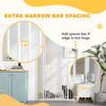 Load image into Gallery viewer, PawHut 67" Extra Tall Pet Gate for Cats, 30"-41" Cat Gate with Small Cat Door, 1.4" Narrow Gap, 2.8" and 5.5" Extension, Pressure Mounted No Drilling Dog Gate for Doorway, Hallway, Stairway, White
