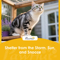 Load image into Gallery viewer, Cat Tunnel, Wooden Catio Outdoor Cat Enclosure with 2 Doors and Extendable Design, Wall-Mounted Pet Run for Indoor/Outdoor Use, Grey
