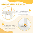 Load image into Gallery viewer, Pressure Fit Dog Stair Gate No Drilling Safety Gate Auto Close for Doorways, Hallways, 74-80cm Adjustable, 78cm Tall, White
