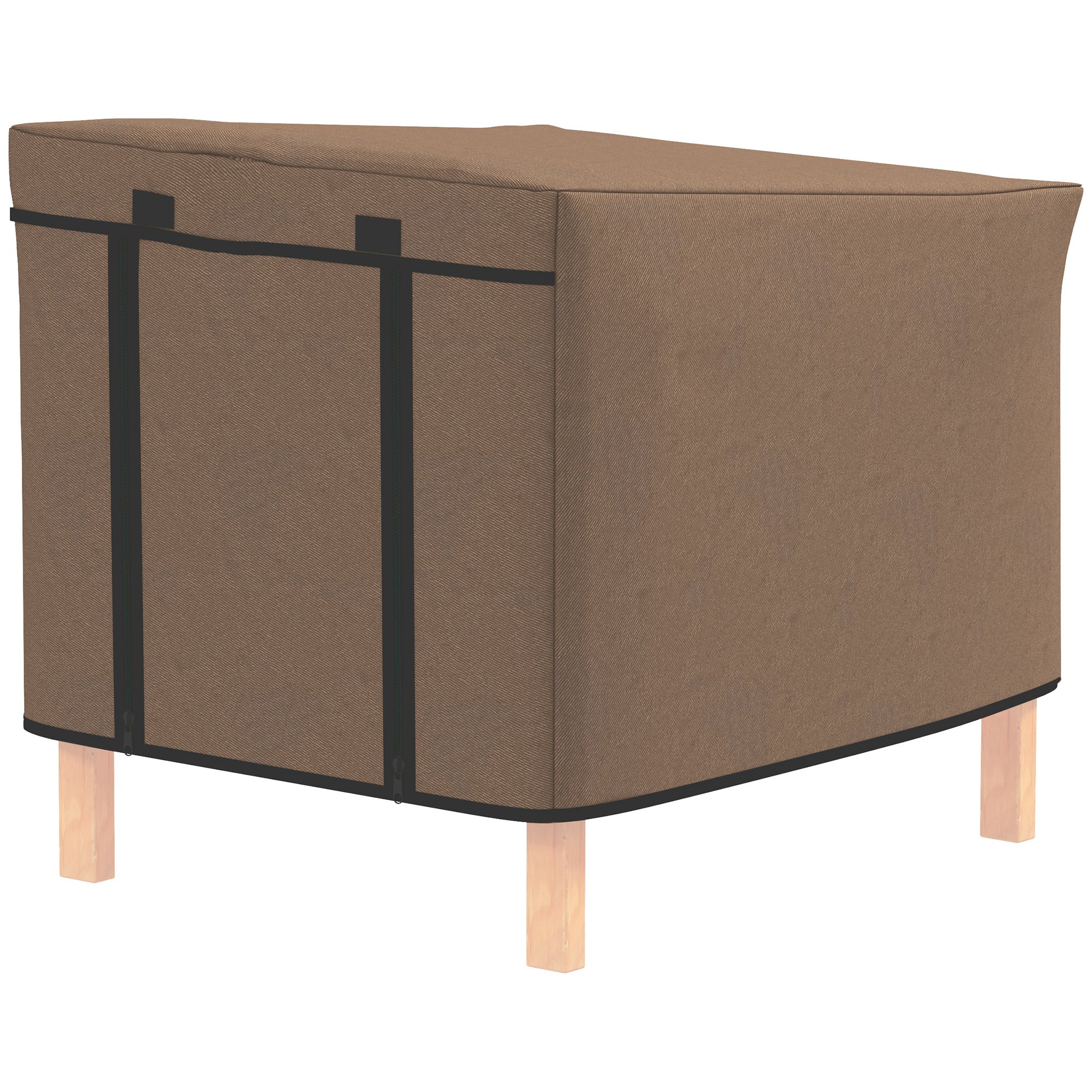 Rabbit Hutch Cover, Guinea Pig Hutch Cover, for Model X-D2-0047 & Similar Models, 43 x 52 x 37cm, Brown