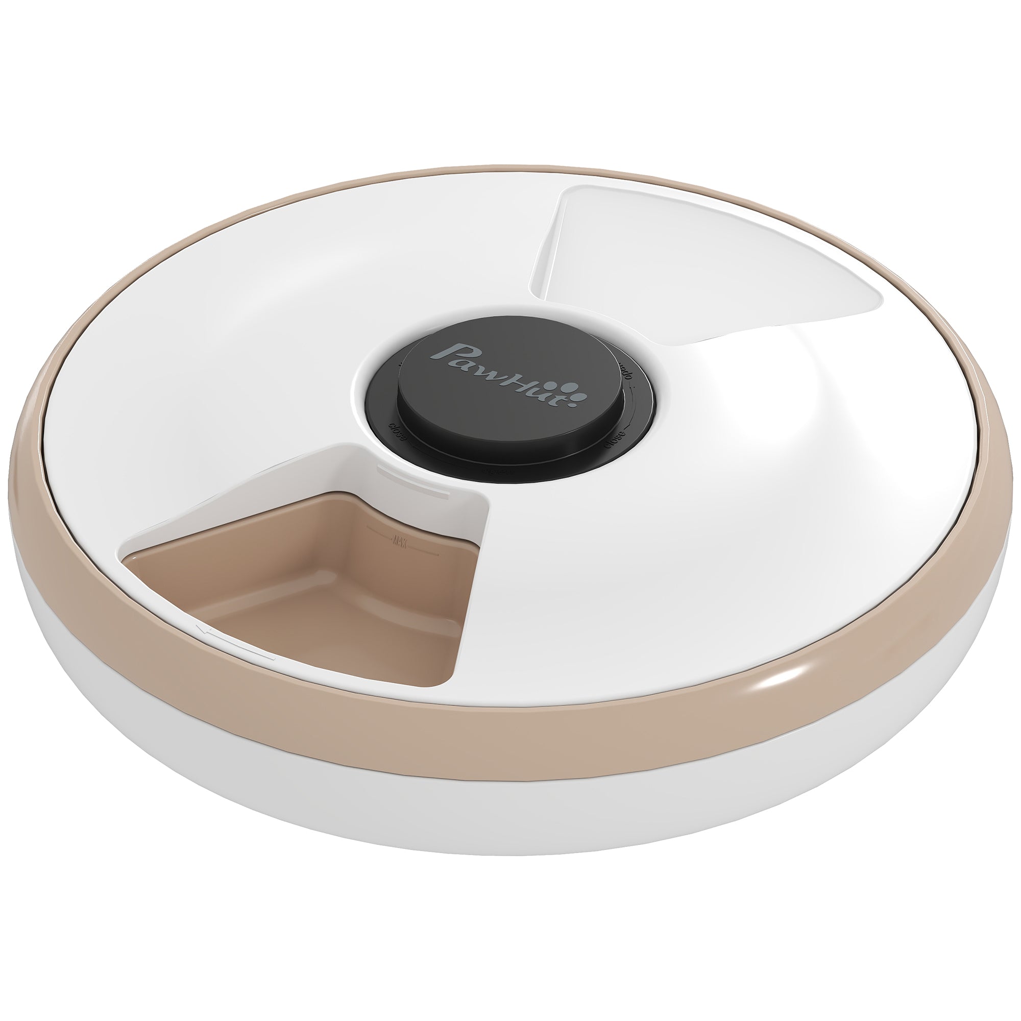 6 Meal Automatic Cat Feeder, Cordless Timed Feeder for Dry and Wet Food, Cat Dog Food Dispenser with 1 Ice Pack, Battery Powered with LED Display,  for Kitty and Small Dogs