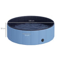 Load image into Gallery viewer, Dog Paddling Pool, Foldable Dog Pool, Leakproof & Hard Plastic, Portable Pet Bathtub with Non-Slip Base & Drainage Hole, for Indoors, Outdoors, Garden, Patio, 100 x 30 cm, Blue

