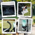 Load image into Gallery viewer, Pet stroller for Miniature Dogs, Foldable Dog Stroller with Shoulder Strap, 4 Wheels Pet Pram with Storage Bag, Cup Holder, Light Grey
